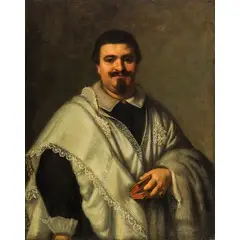 Girolamo Forabosco, Ritratto di canonico, oil on canvas