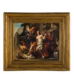 Betsabea al bagno by Fedele Fischetti, oil on canvas, offered Mar 2017