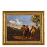 Michelangelo Cerquozzi, Scena evangelica, oil on canvas