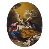 Giuseppe Righini, Transito di San Giuseppe, oil on canvas