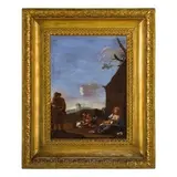 Jan Miel, Famiglia di contadini, oil on canvas