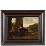 Hendrick Mommers, Scena di mercato con la vendita degli ortaggi, oil on panel