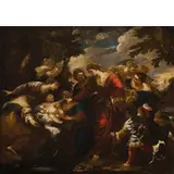 Valerio Castello, Ritrovamento di Mosè, oil on canvas