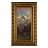 Aurelio Craffonara, Paesaggio di montagna / Firmato 'Craffonara Aurelio' e datato 908 in basso a sinistra