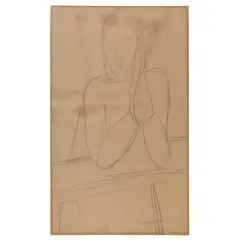 Livorno 1884 - Parigi 1920 / Ragazza con le mani giunte, 1916 by Amedeo Modigliani, pencil on paper, offered May 2017