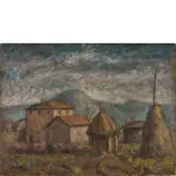 Fiorenzo Tomea, Zoppe' Di Cadore 1910 - Milano 1960 / Case umbre, 1943