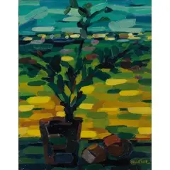 Lecce 1914 - Roma 1996 / Paesaggio dalla finestra by Mino Delle Site, oil on panel, offered May 2017