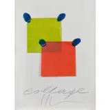 Torino 1938 - 2005 / Collage by Aldo Mondino, mixed media and collage on paper, offered May 2017