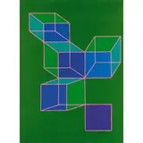 Achille Perilli, Roma 1927 / Il Messinangolo, 1975, mixed media on canvas