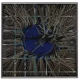 Emilio Scanavino, Genova 1922 - Milano 1986 / Tramatura con cerchio, 1979, oil on canvas tamburata