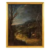 Daniel van Heil, Natività con fuga in Egitto, oil on canvas