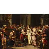 Bernardino Deho, Ester e Assuero, oil on canvas