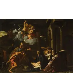 Adorazione dei pastori by Pietro Testa, oil on canvas, offered May 2017