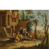 Giuseppe Zocchi, Paesaggio campestre con vendemmia / Paesaggio campestre con casa colonica