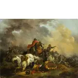 Francesco Casanova, Battaglia, oil on canvas