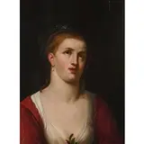Cornelis van Haarlem, Ritratto femminile, oil on panel