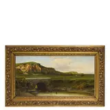 Achille Vertunni, Napoli 1826 - Roma 1897 / Campagna romana / Firmato ' A Vertunni' in basso a sinistra