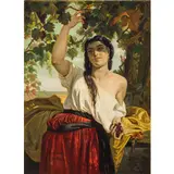 Achille Glisenti, Brescia 1848 - Firenze 1906 / La vendemmia / Firmato 'A Glisenti ' in basso a destra, oil on canvas