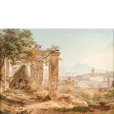 Henryk Siemiradzki, Bilhorod (Polonia) 1843 - Strzalkow (Polonia) 1902 / Veduta di Napoli da Capodimonte / Firmato'H Siemiradsky pinx' in basso a destra