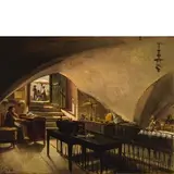 Firenze 1854 - 1925 / Taverna toscana con figure / Firmato 'C Ciani' in basso a sinistra by Cesare Ciani, oil on panel, offered May 2017