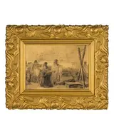 Nicolò Barabino, Genova 1832 - Firenze 1891 / Il sacrificio di Sant'Andrea / Firmato 'N Barabino' in basso a sinistra
