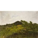Filippo Carcano, Milano 1840 - 1914 / Agosto a Gignese / Firmato ' Carcano F 'in basso a sinistra, oil on canvas