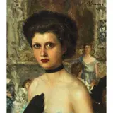 Giovan Francesco Gonzaga, Milano 1921 - 2007 / L'attesa / Firmato 'G F Gonzaga' e datato '47 in alto a destra