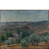 Raffaele De Grada, Milano 1885 - 1957 / Colli toscani, 1926, oil on canvas