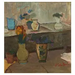 Montefiascone 1907 - Asola 1981 / Sette vasi, 1945 circa by Otello Bernardi, oil on canvas, offered Nov 2017