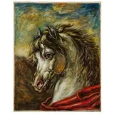 Volo (Grecia) 1888 - Roma 1978 / Testa di cavallo, 1960 by Giorgio de Chirico, oil on canvas, offered Nov 2017