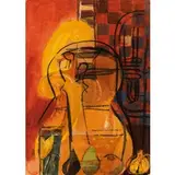 Bruno Saetti, Bologna 1902 - 1984 / Composizione, 1971, tempera on paper intelata