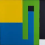 Bruno Munari, Milano 1907 - 1998 / Negativo - Positivo, 1995, acrylic on canvas