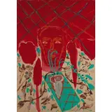 Mimmo Paladino, Paduli 1948 / Senza titolo, 1991, mixed media on cardboard