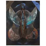 Bruno Ceccobelli, Montecastello Vibio 1952 / Vestale del mantra della cava, 1998, Acrilici