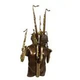 Nizza 1928 - New York 2005 / Hermephone, 2004 by Arman, Scultura di Eros in bronzo a patina verde sezionata con inserti di saxophono in bronzo lucidato sezionato, offered Nov 2017