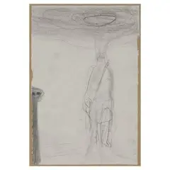 Pietro Roccasalva, MODICA 1970 / Senza titolo (Studio per Santa Lucia), 1992, Grafite su carta