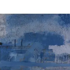 Rimini 1963 / Comincia a piovere, 2006 by Luca Giovagnoli, mixed media on canvas, offered Nov 2017