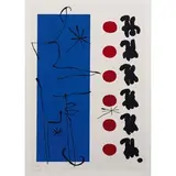 Barcellona 1893 - Palma de Mallorca 1983 / Rouge et bleu, 1960 by Joan Miró, lithograph a colori on paper, offered Nov 2017