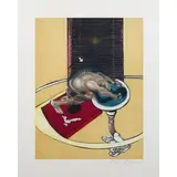 Francis Bacon, Dublino 1909 - Madrid 1992 / L'homme au lavabo, 1977, etching a colorisu carta