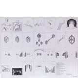 Superstudio Group, 1966 - 1986 / Un viaggio nelle regioni della ragione, 1972, screenprint on paper