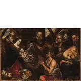 Giuseppe Assereto, Adorazione dei pastori, oil on canvas