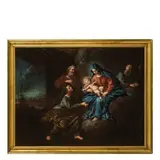 La Sacra Famiglia con Sant'Anna e San Gioacchino by Giovanni Domenico Lombardi, oil on canvas, offered Nov 2017