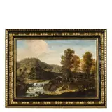 Antonio Diziani, Paesaggio con armenti e figure, oil on canvas