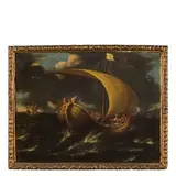 La barca di San Pietro by Carlo Antonio Tavella, oil on canvas, offered Nov 2017