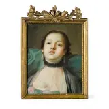Pietro Rotari, Ritratto di dama, pastel on paper applicato on canvas