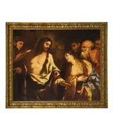 Cristo e l'adultera by Pietro Paolo Raggi, oil on canvas, offered Nov 2017