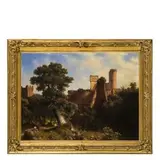 Giuseppe Bisi, Paesaggio, oil on canvas