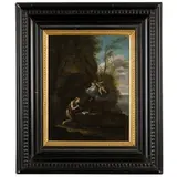 Gian Gioseffo Dal Sole, Paesaggio con Maria Maddalena, oil on copper