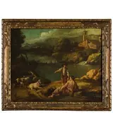 Giuseppe Zais, Paesaggio con pastori, fiume e casolare