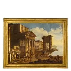 Capriccio by Alessandro Salucci, oil on canvas, offered Nov 2017